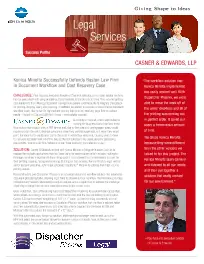 Legal, Casner & Edwards, law, Konica-Minolta, Wilson Office Solutions