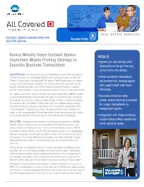 Coldwell Banker, Konica-Minolta, Wilson Office Solutions