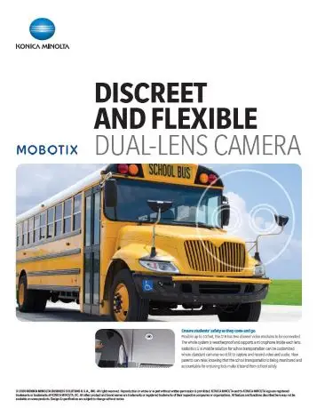 Mobotix, Dual Lens Camera, School Safety Solutions, Education, k-12, Konica Minolta, Wilson Office Solutions