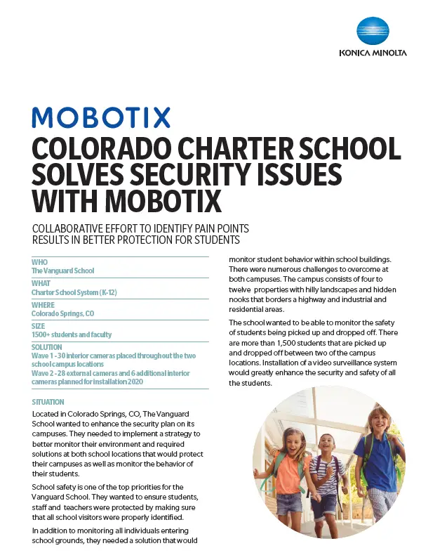 Mobotix, School Success Story, safety, education, students, children, Konica Minolta, Wilson Office Solutions