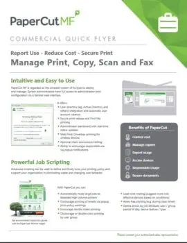 Papercut, Mf, Commercial, Wilson Office Solutions